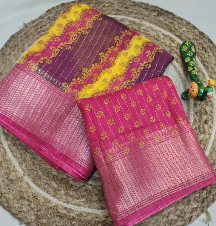 GC multi colour mil Saree suppliers in Delhi